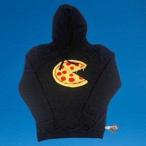 NWT Pepperoni Pizza Graphic Teestars Pullover Hoodie Size Large